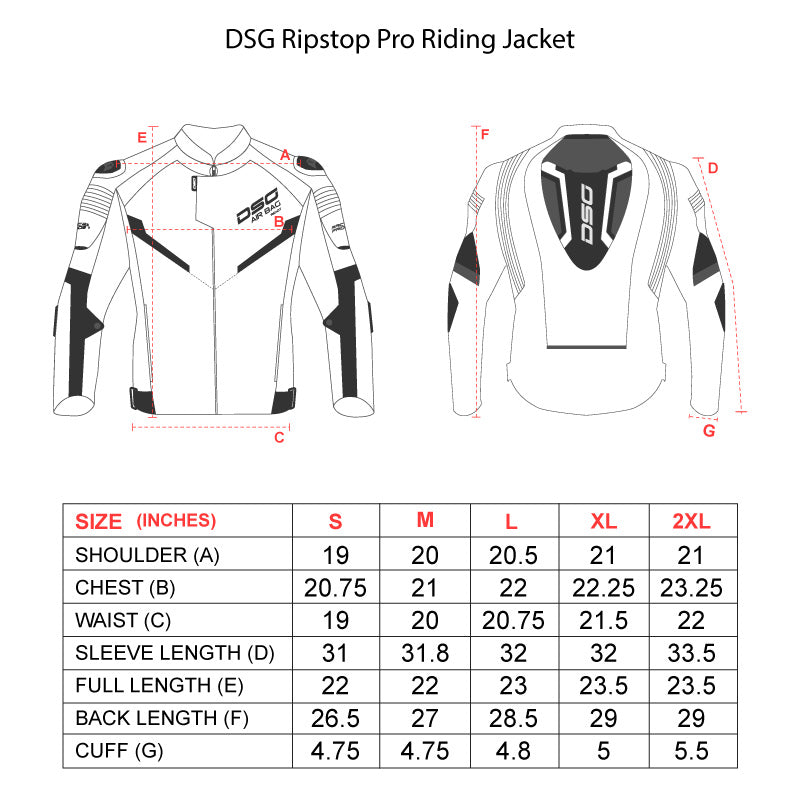 DSG Race Pro V2 Ripstop (LE) Riding Jacket Orange Fluo Black - Riders Junction