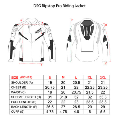 DSG Race Pro V2 Ripstop (LE) Riding Jacket Orange Fluo Black - Riders Junction