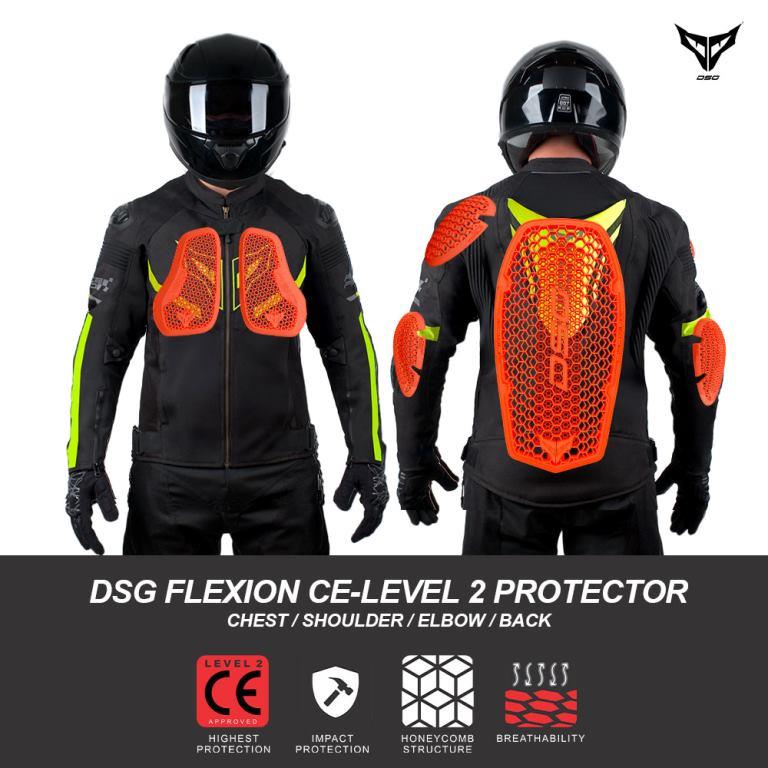 DSG Race Pro V3 Riding Jacket-Yellow Fluo
