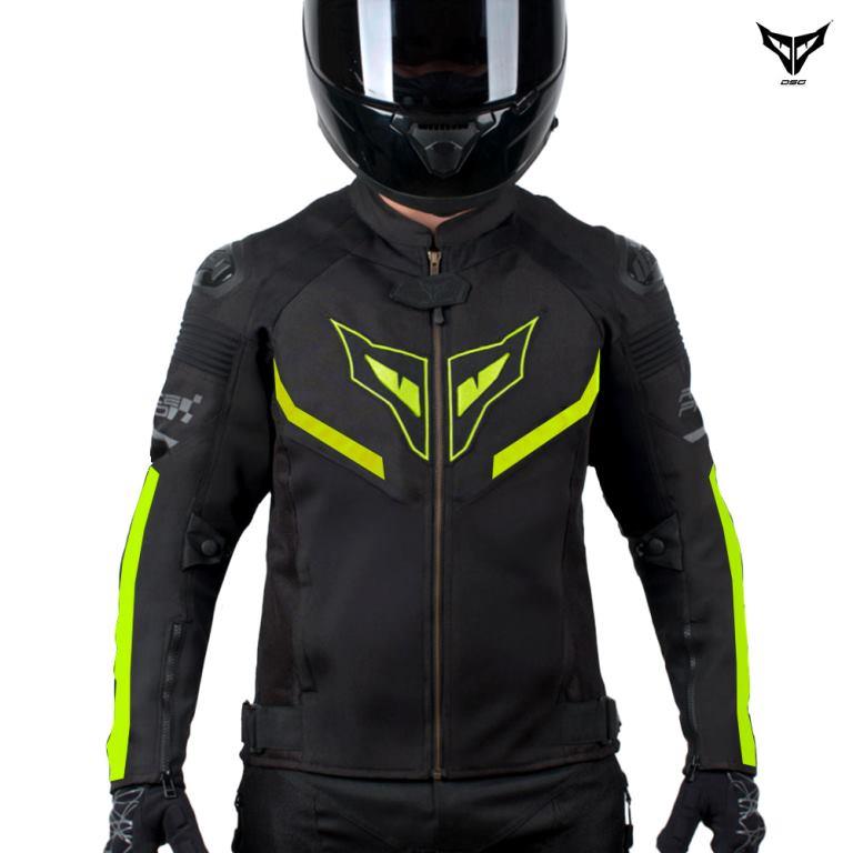 DSG Race Pro V3 Riding Jacket-Yellow Fluo