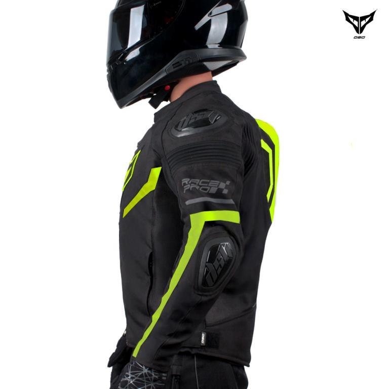 DSG Race Pro V3 Riding Jacket-Yellow Fluo