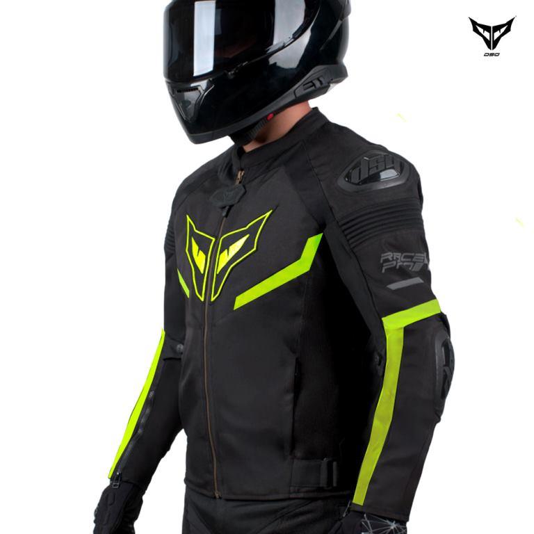 DSG Race Pro V3 Riding Jacket-Yellow Fluo