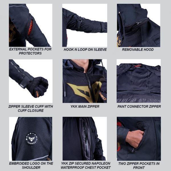 DSG Yakuza Riding Jacket-Black/Gold