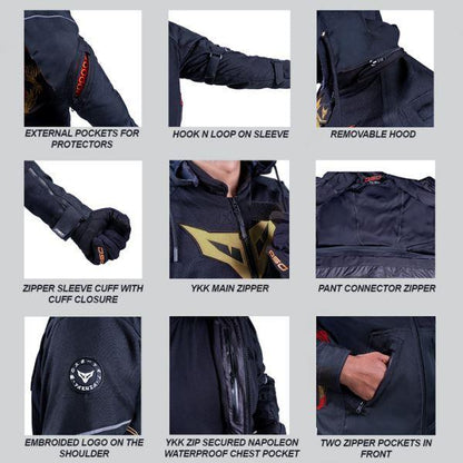 DSG Yakuza Riding Jacket-Black/Gold