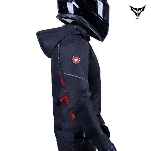 DSG Yakuza Riding Jacket-Black/Red