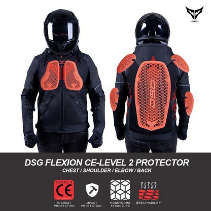 DSG Yakuza Riding Jacket-Black/Red