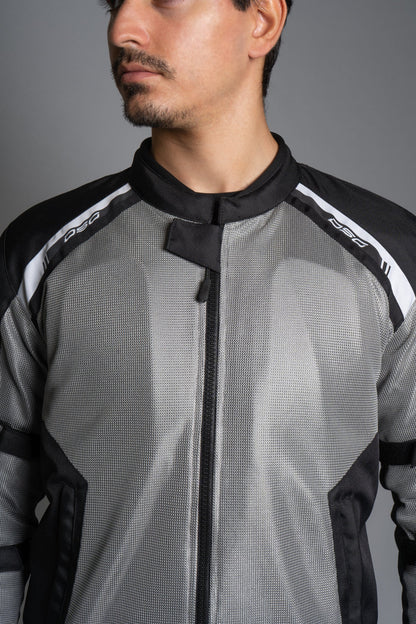 DSG Aire Riding Jacket (Light Grey Black White)