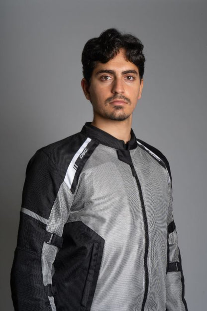 DSG Aire Riding Jacket (Light Grey Black White)