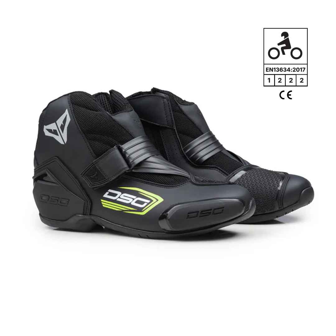 DSG GP-1 Riding Boot (Black Yellow Fluo)