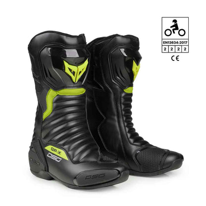 DSG GP-X Riding Boot (Black Yellow Fluo)