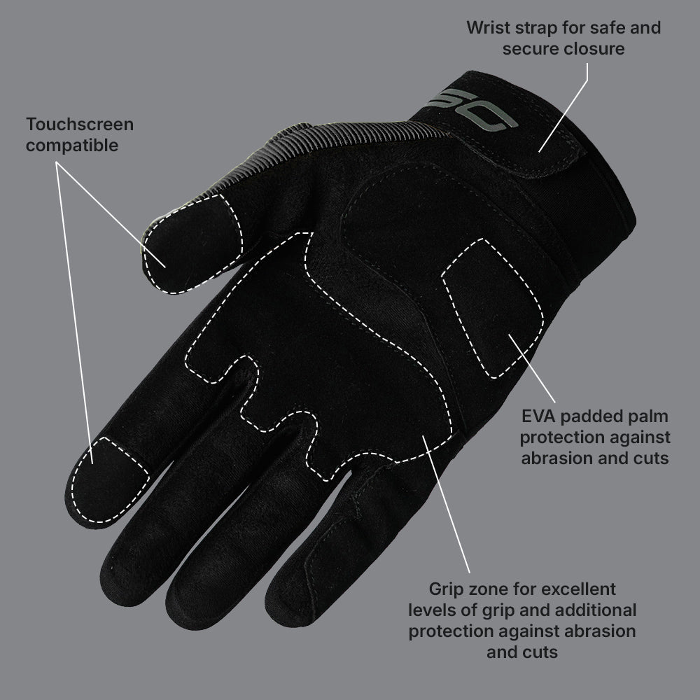 DSG Phoenix Air Riding Glove-Black