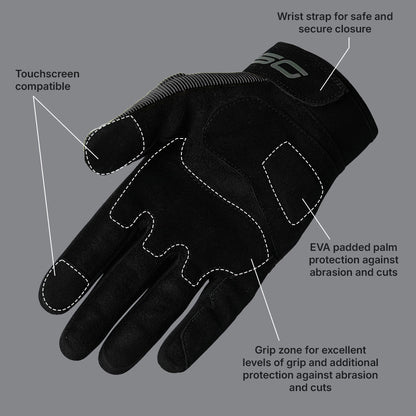 DSG Phoenix Air Riding Glove-Black