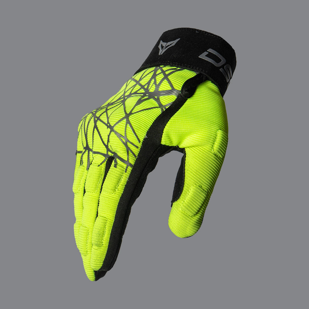 DSG Phoenix Air Riding Glove-Yellow Fluo