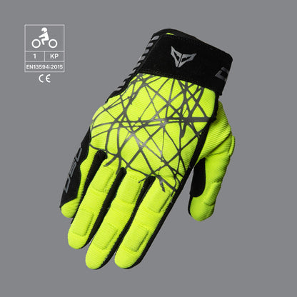 DSG Phoenix Air Riding Glove-Yellow Fluo