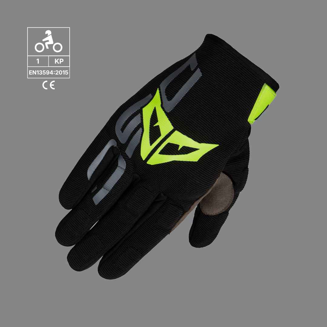 DSG Alpha Air Gloves (Black Yellow Fluo)