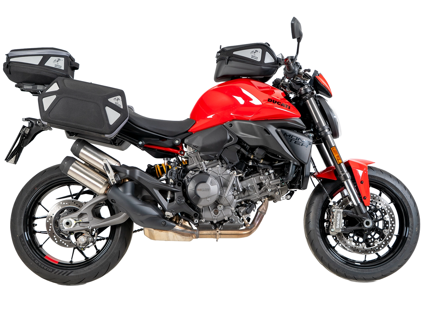 DUCATI MONSTER 890 /+ Side Cases Carrier C-Bow - Hepco Becker - 6307714 00 01