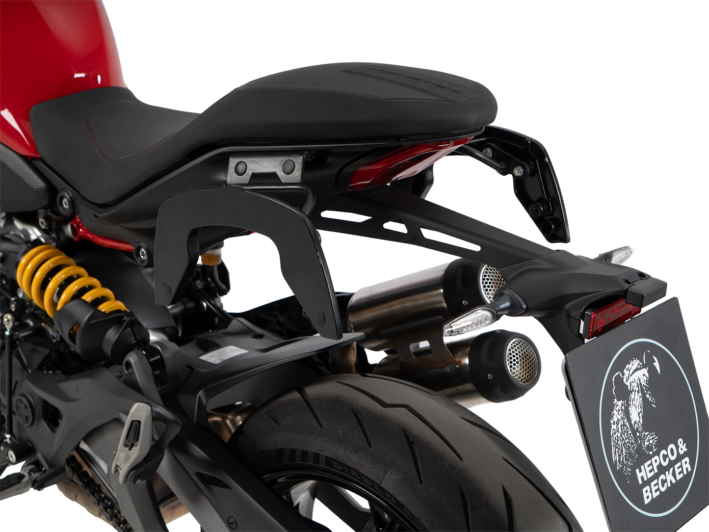 DUCATI MONSTER 890 /+ Side Cases Carrier C-Bow - Hepco Becker - 6307714 00 01