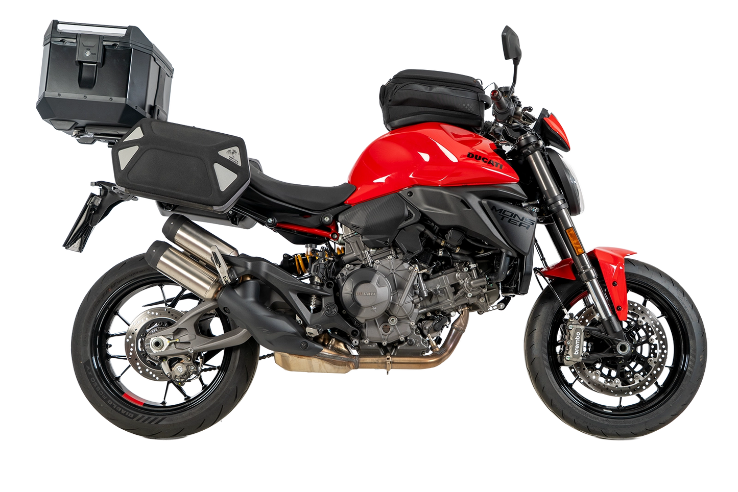 DUCATI MONSTER 890 /+ Topcase Carrier - Alu Rack - Hepco Becker - 6527714 01 01