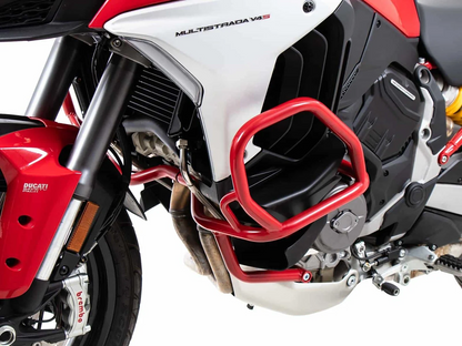 DUCATI Multistrada V4 Protection - Engine Bar Red - Hepco Becker - 5017680 00 04