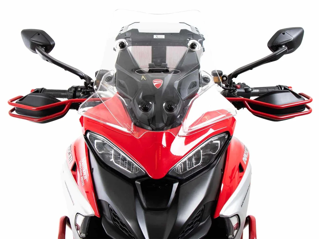 DUCATI Multistrada V4 Protection - Hand Guard Red - Hepco Becker - 42127680 00 04