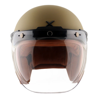 AXOR Retro Jet Helmet (Dull Desert Storm) - Riders Junction