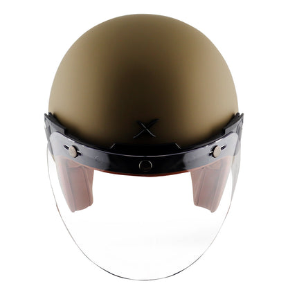 AXOR Retro Jet Helmet (Dull Desert Storm) - Riders Junction