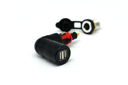Cliff Top Din (Hella) & Cigarette to USB (Interchangeable) - 3.3A -TC-6682UB