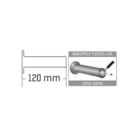 Domino Handlebar Grips Green/Black - A35041C4044C7-0