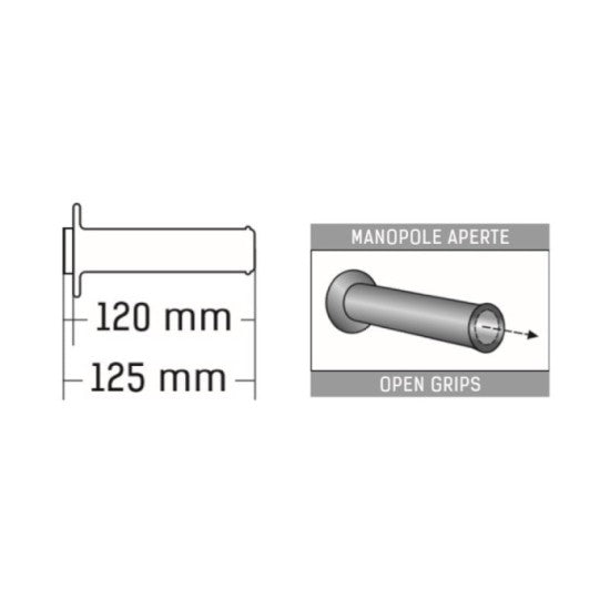 Domino Handlebar Grips Red/Black - A35041C4042C7-0