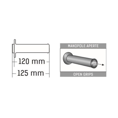 Domino Handlebar Grips Red/Black - A35041C4042C7-0