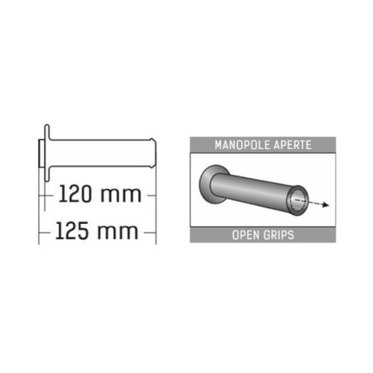 Domino Handlebar Grips Red/Black - A35041C4042C7-0