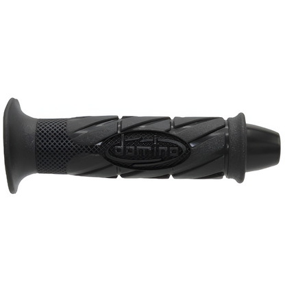 Domino Grips With Fake Bar End Weight (3680.82.40.06) - Black