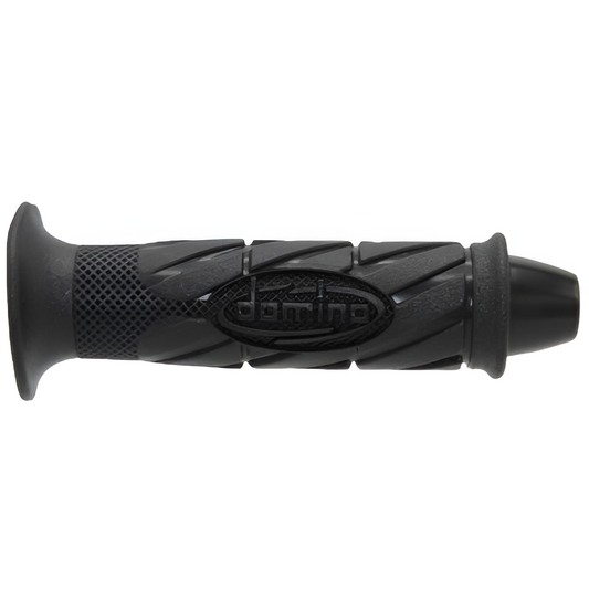Domino Grips With Fake Bar End Weight (3680.82.40.06) - Black