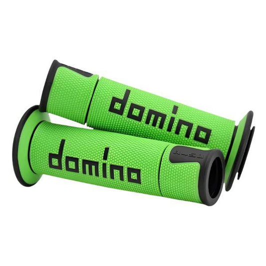 Domino Handlebar Grips A450 - Green/Black (A45041C4044B7-0)