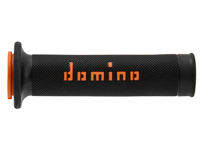 Domino Road Racing Grips (A01041C4540B7-0) - Black/Orange