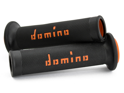 Domino Road Racing Grips (A01041C4540B7-0) - Black/Orange