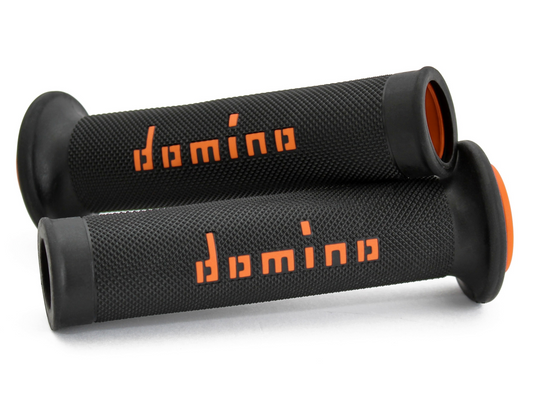 Domino Road Racing Grips (A01041C4540B7-0) - Black/Orange