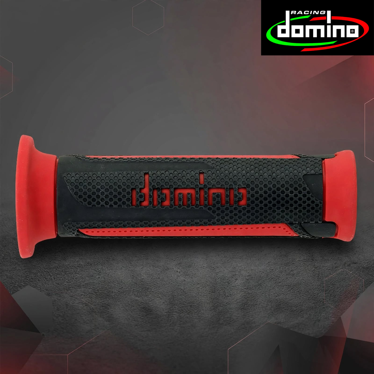 Domino Anthracite Red Touring Grips (A35041C4270C7-0)