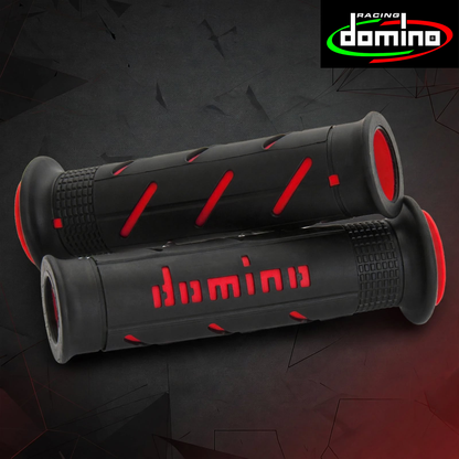Domino Handlebar Grips A250 - BlackRed (A25041C4240B7-0)