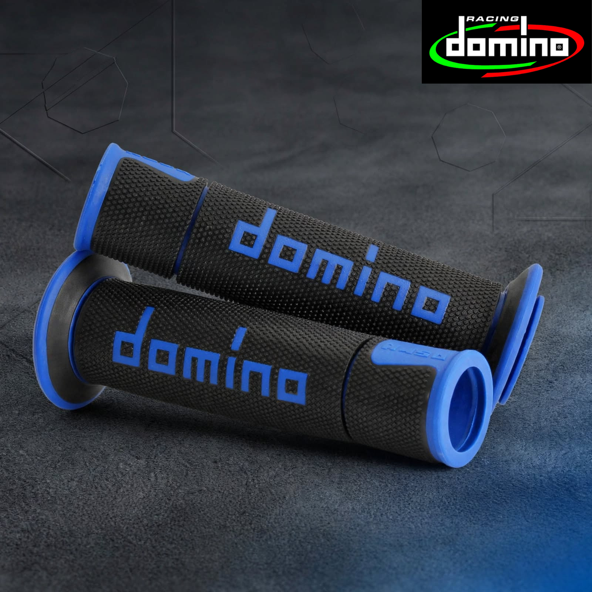 Domino Handlebar Grips BlackBlue - A45041C4840B7-0