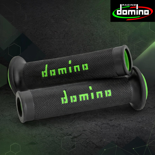 Domino Handlebar Grips BlackGreen - A01041C4440B7-0