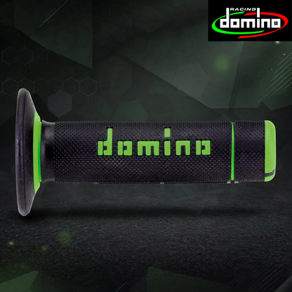 Domino Handlebar Grips BlackGreen - A02041C4440A7-1