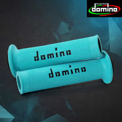 Domino Handlebar Grips CyanBlack - A01041C4080B7-0