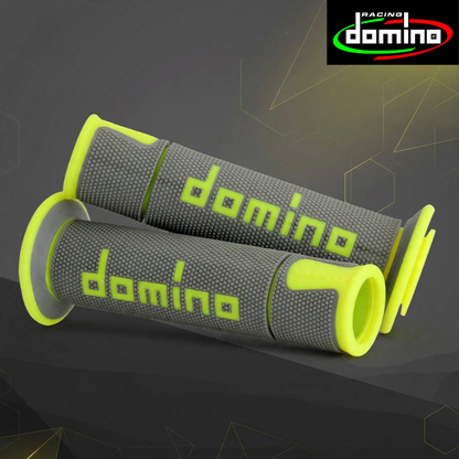 Domino Handlebar Grips GreyFluo Yellow - A45041C5052B7-0