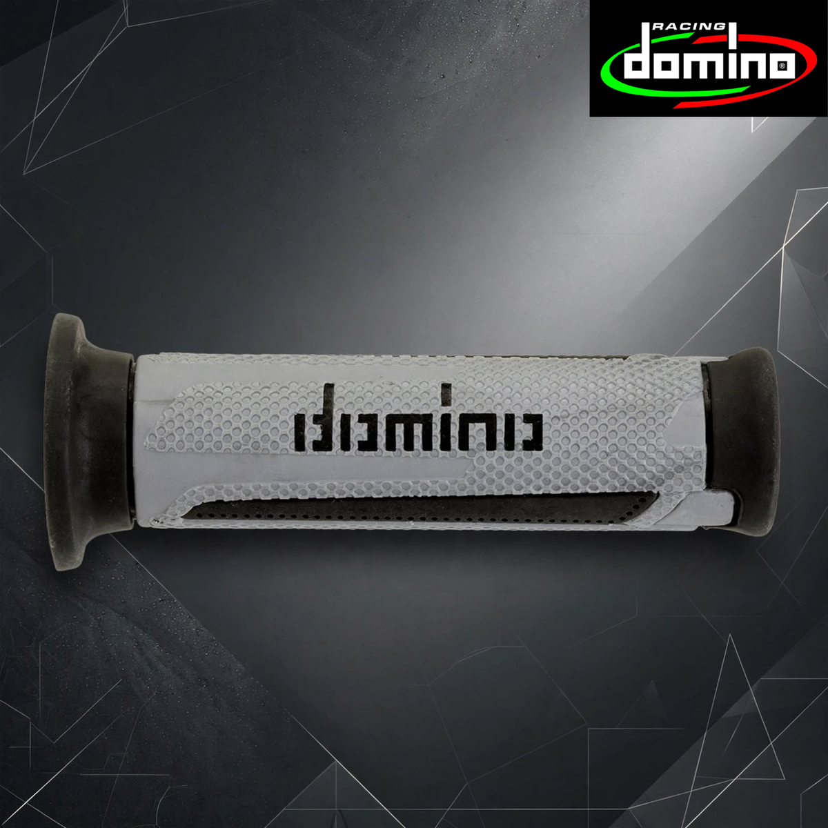 Domino Handlebar Grips SilverAnthracite - A35041C7059C7-0