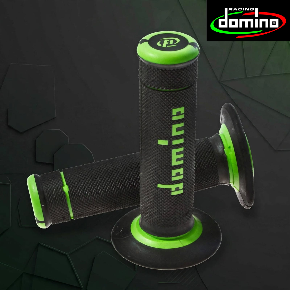 Domino Handlebar X-Treme Grips A190 - BlackGreen (A19041C4440A7-0)