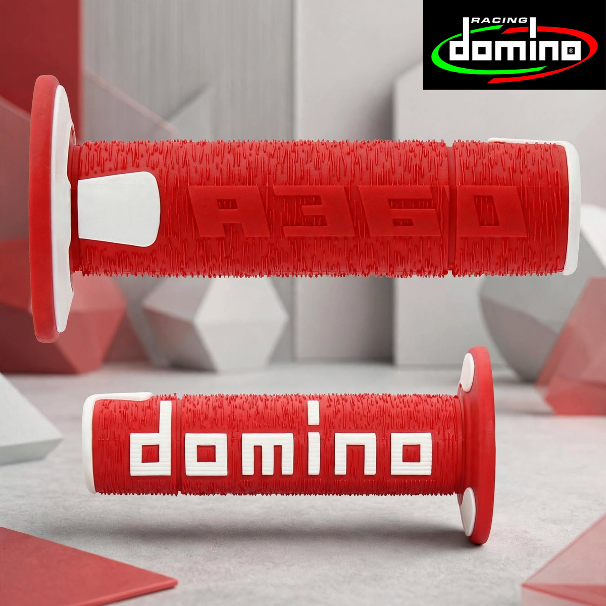 Domino Off-Road Grips RedWhite (A36041C4246A7-0)
