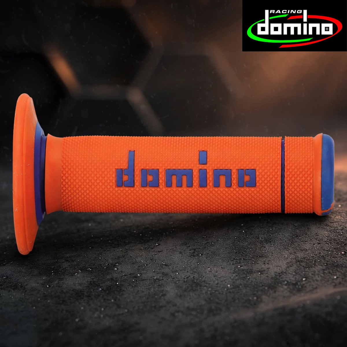 Domino X-Treme Handle-Bar Grips OrangeBlue-A19041C4845A7-0