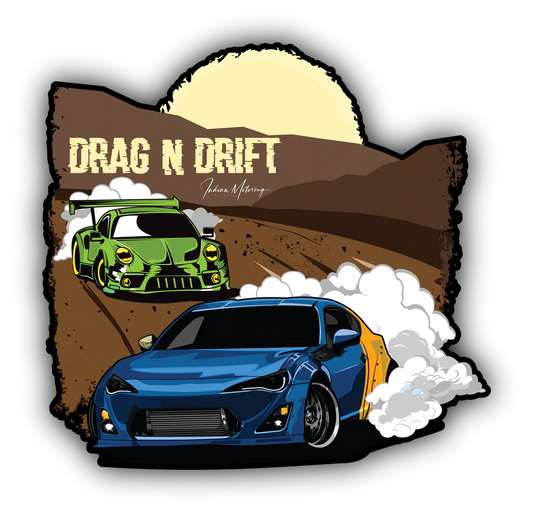 Drag N Drift Sticker- Wander Looms - Riders Junction