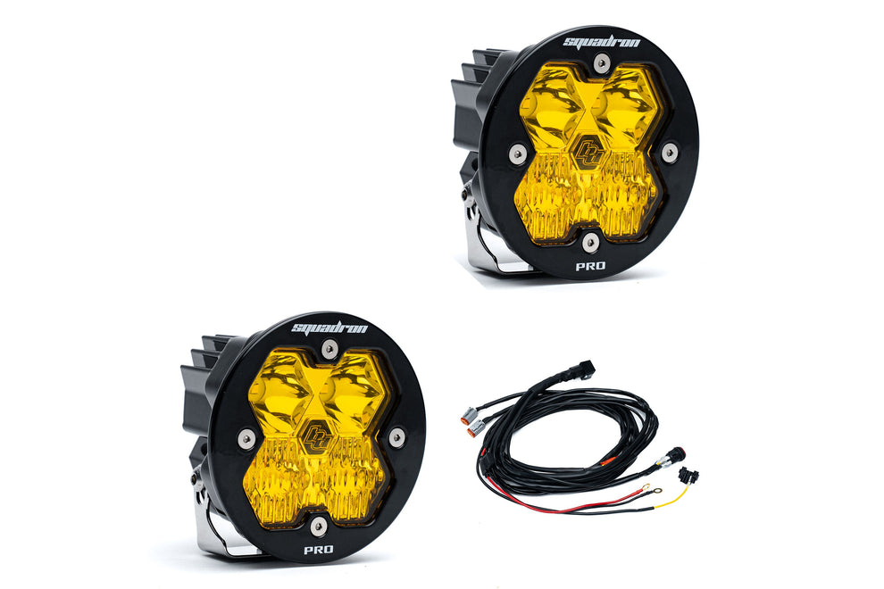 Baja Designs Aux LED - SQUADRONS 2.0 PRO ROUND - Baja Amber (59-7813-2)